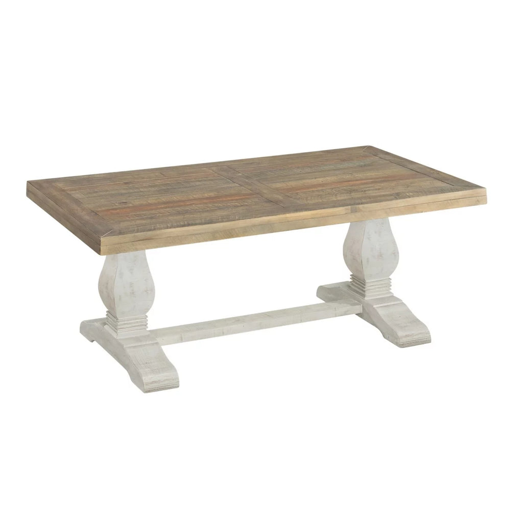 19 Inch Coffee Table with Pedestal Base B689