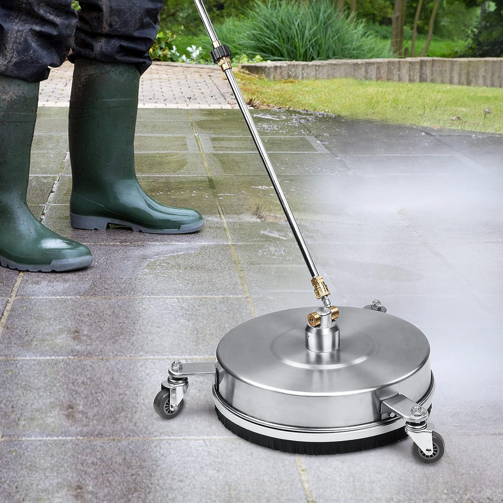 14'' Pressure Washer Surface Cleaner with Castors Power Washer Accessory Floor Attachment R399889
