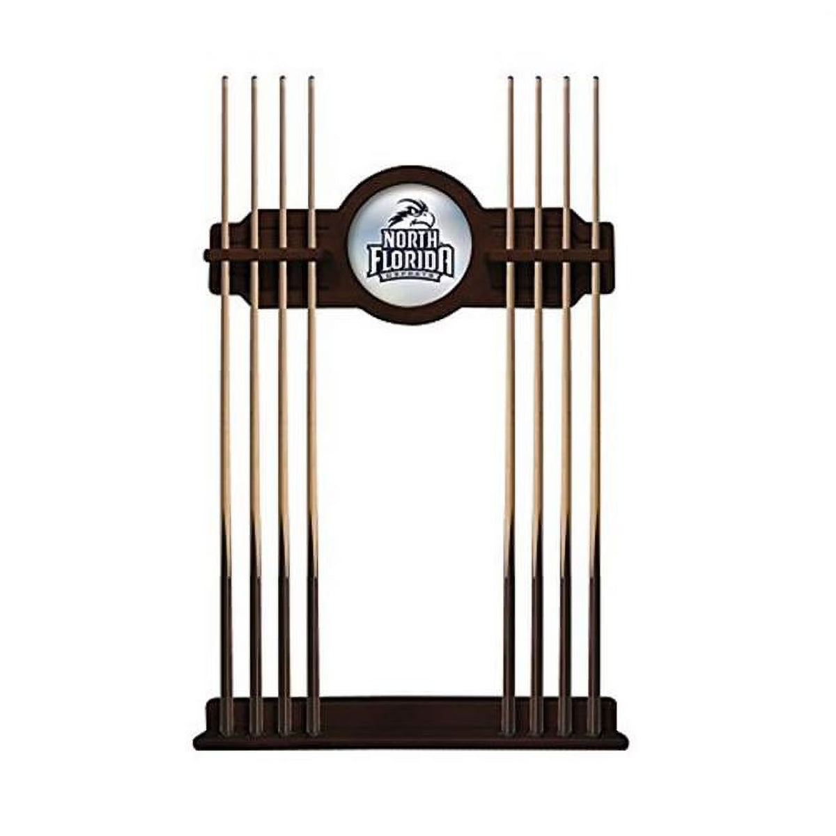 Solid Wood Cue Rack with English Tudor Finish W946