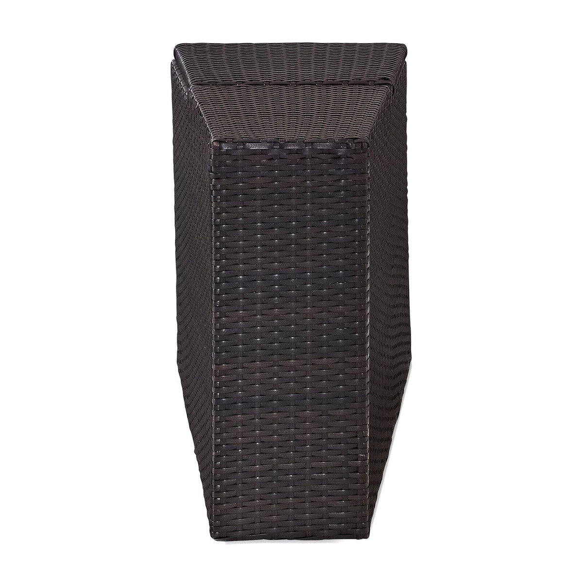 Brown Wicker Patio Arm End Table Z331
