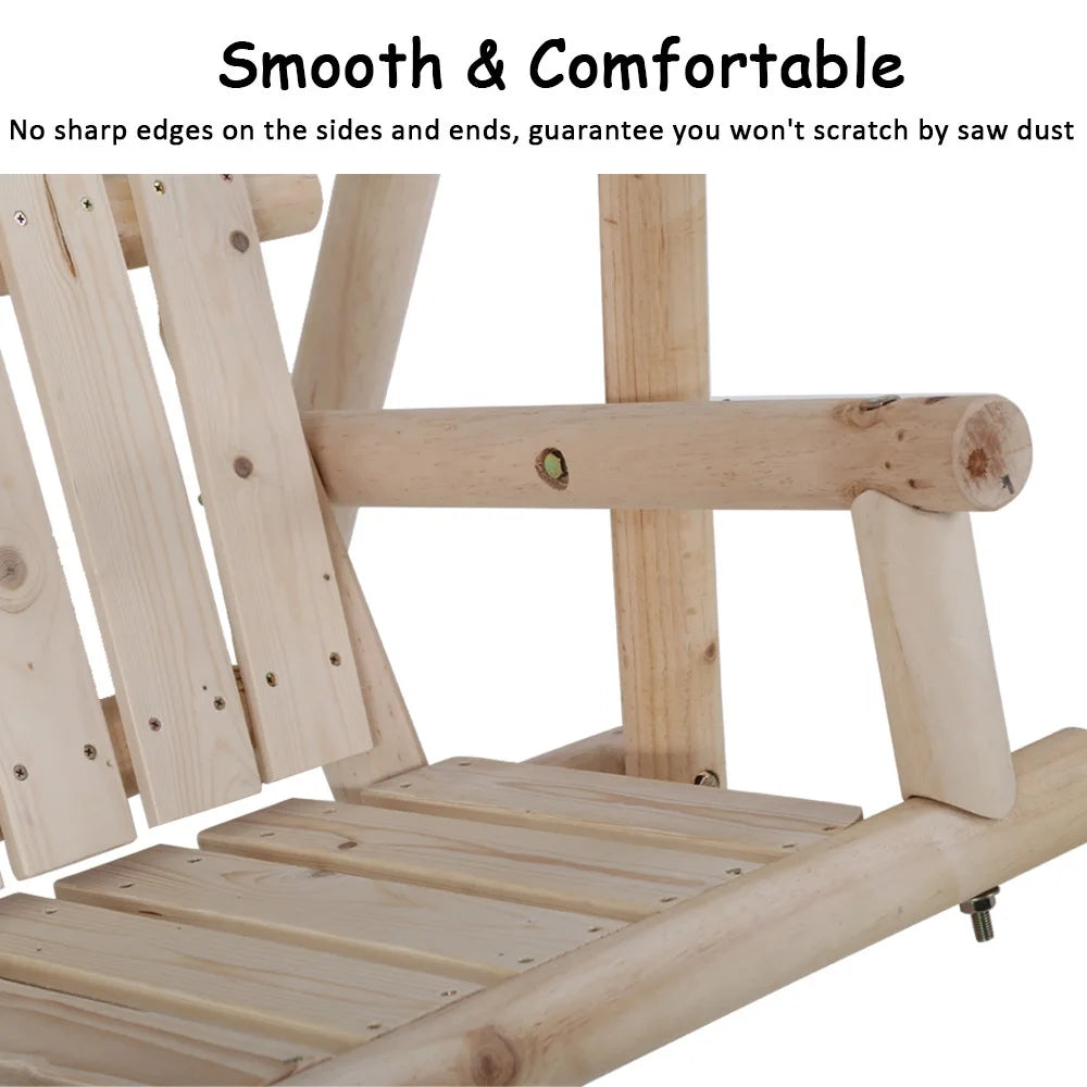 Wooden Swing Chair with A-Frame Stand I894
