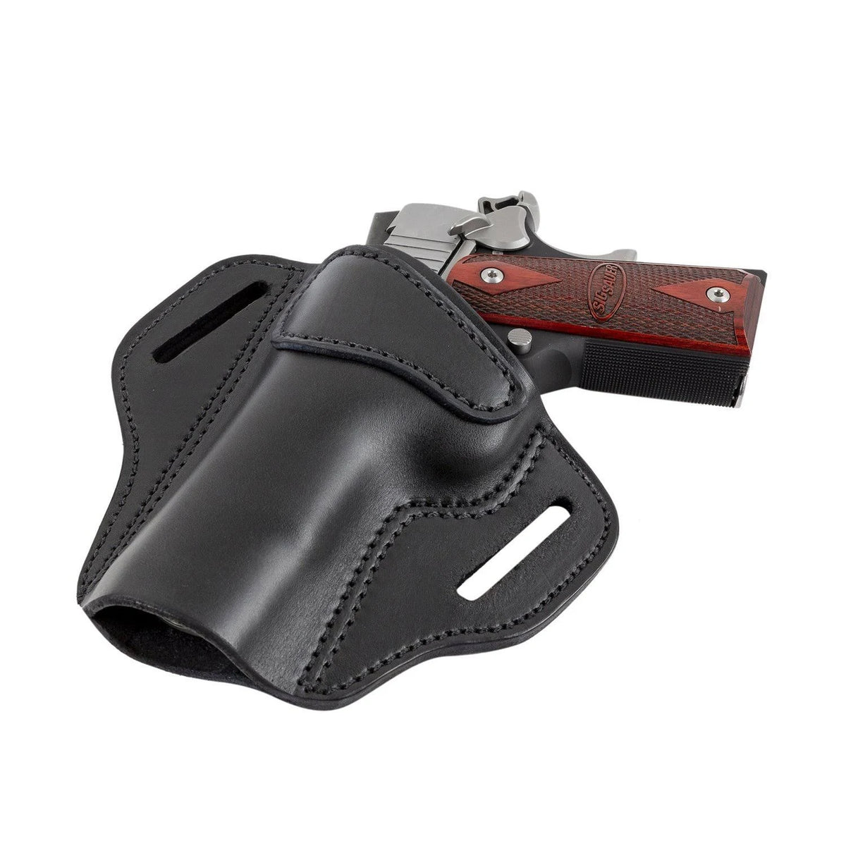 Brown Leather OWB Gun Holster U847