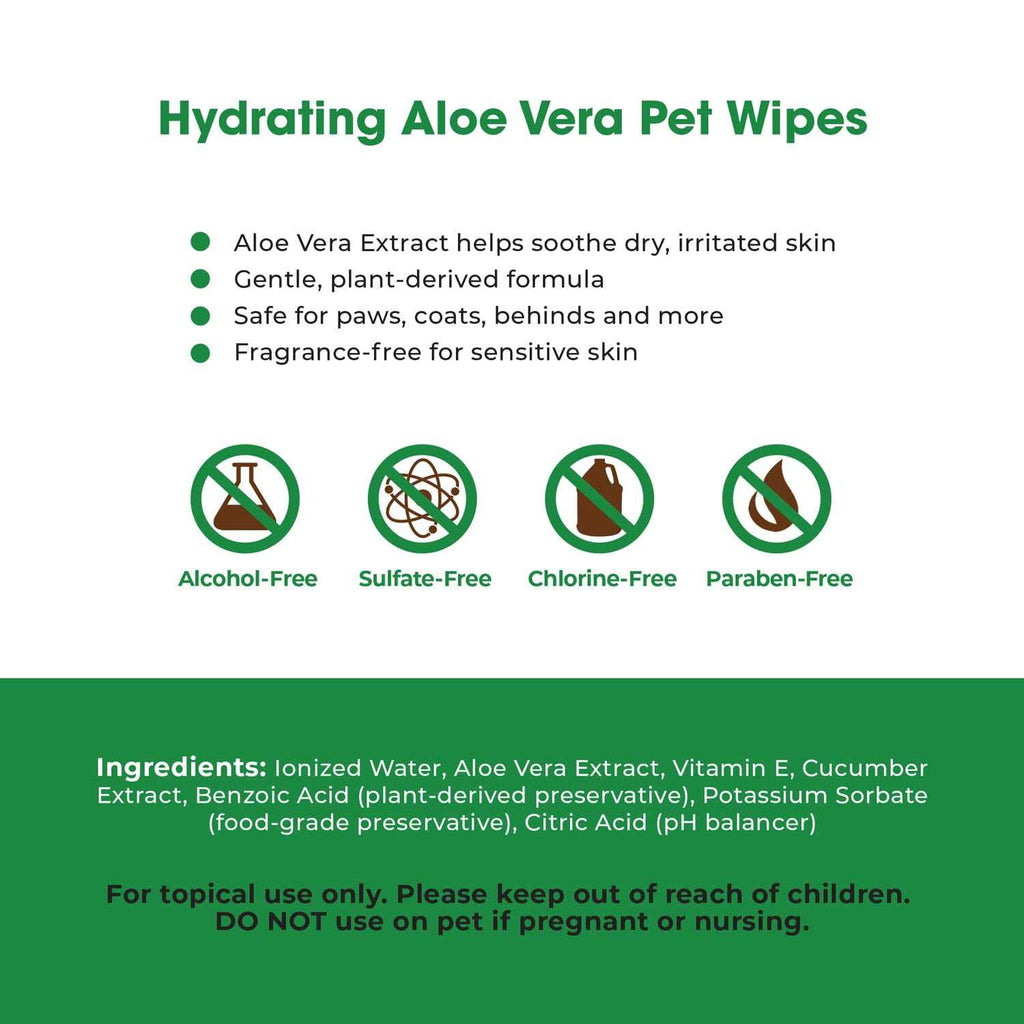 Pet Grooming Wipes for Dogs & Cats, 400 Pack P6547