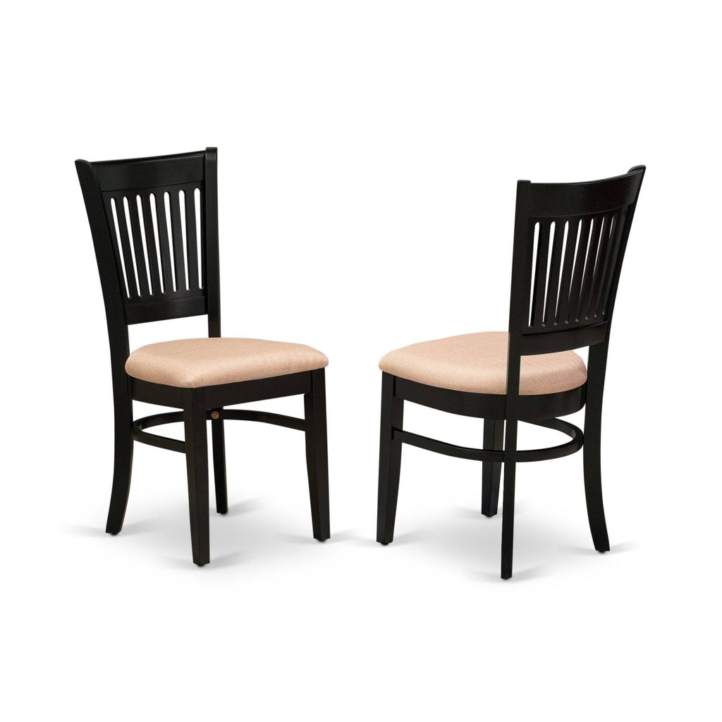 3-Piece Dining Set with Fabric Seat in Linen White M512