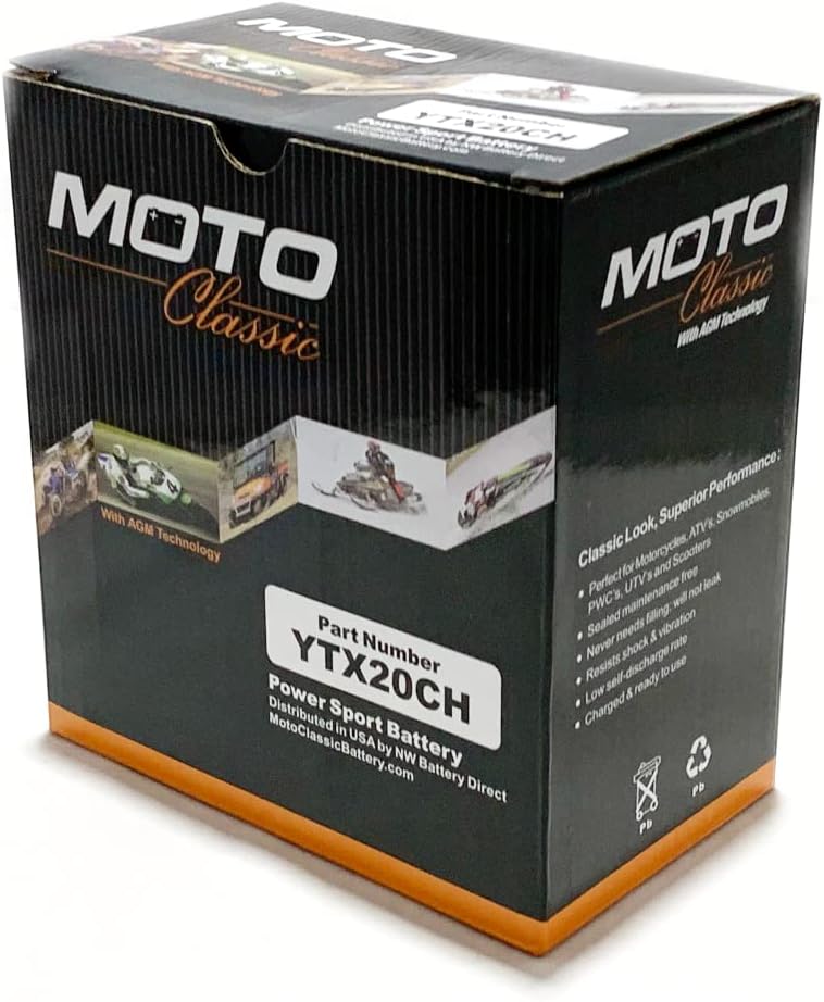 12V 14Ah 230CCA Maintenance Free Motorcycle ATV Battery Y75808