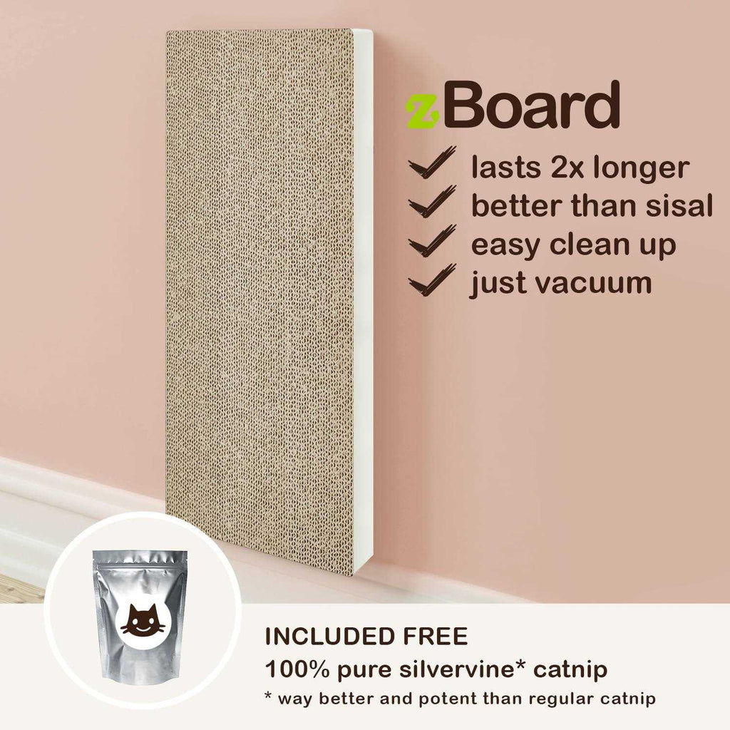 Wall Mount Cat Scratcher with Silvervine Catnip A595