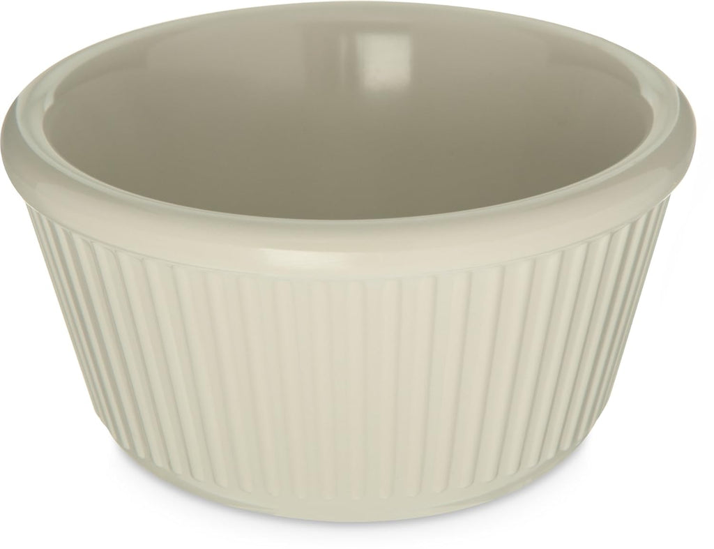 Melamine Fluted Ramekin Set, 4 oz Capacity, Bone (Case of 12) X634