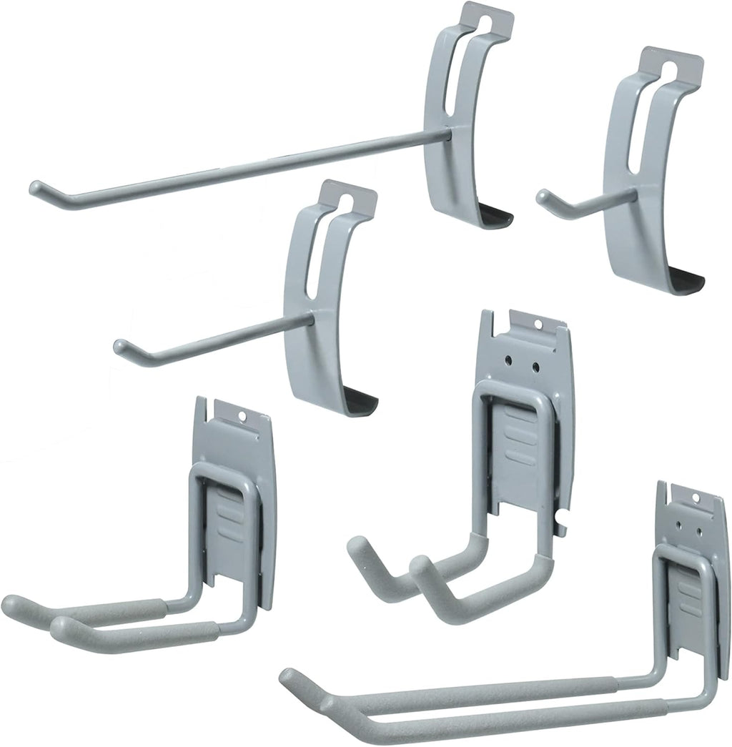 48 inch PVC Slat Wall Panel with 6 Pieces Hook set, Pack of 2 V411