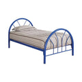 Twin Metal Bed Blue O541
