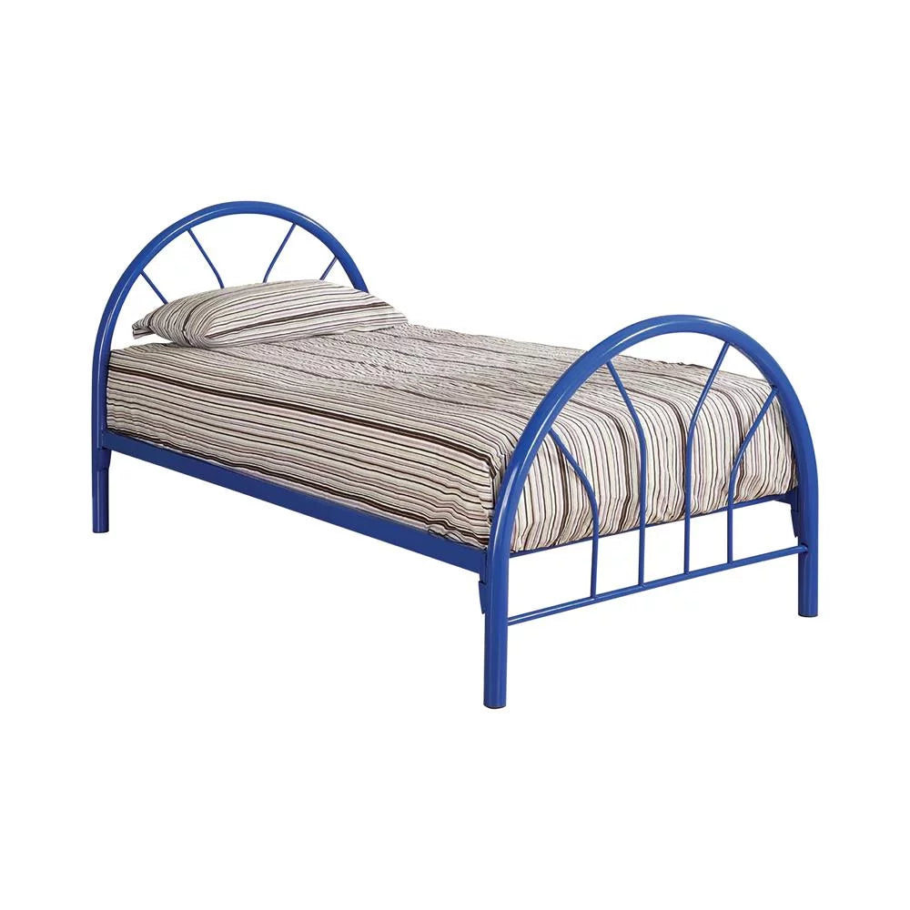 Twin Metal Bed Blue O541