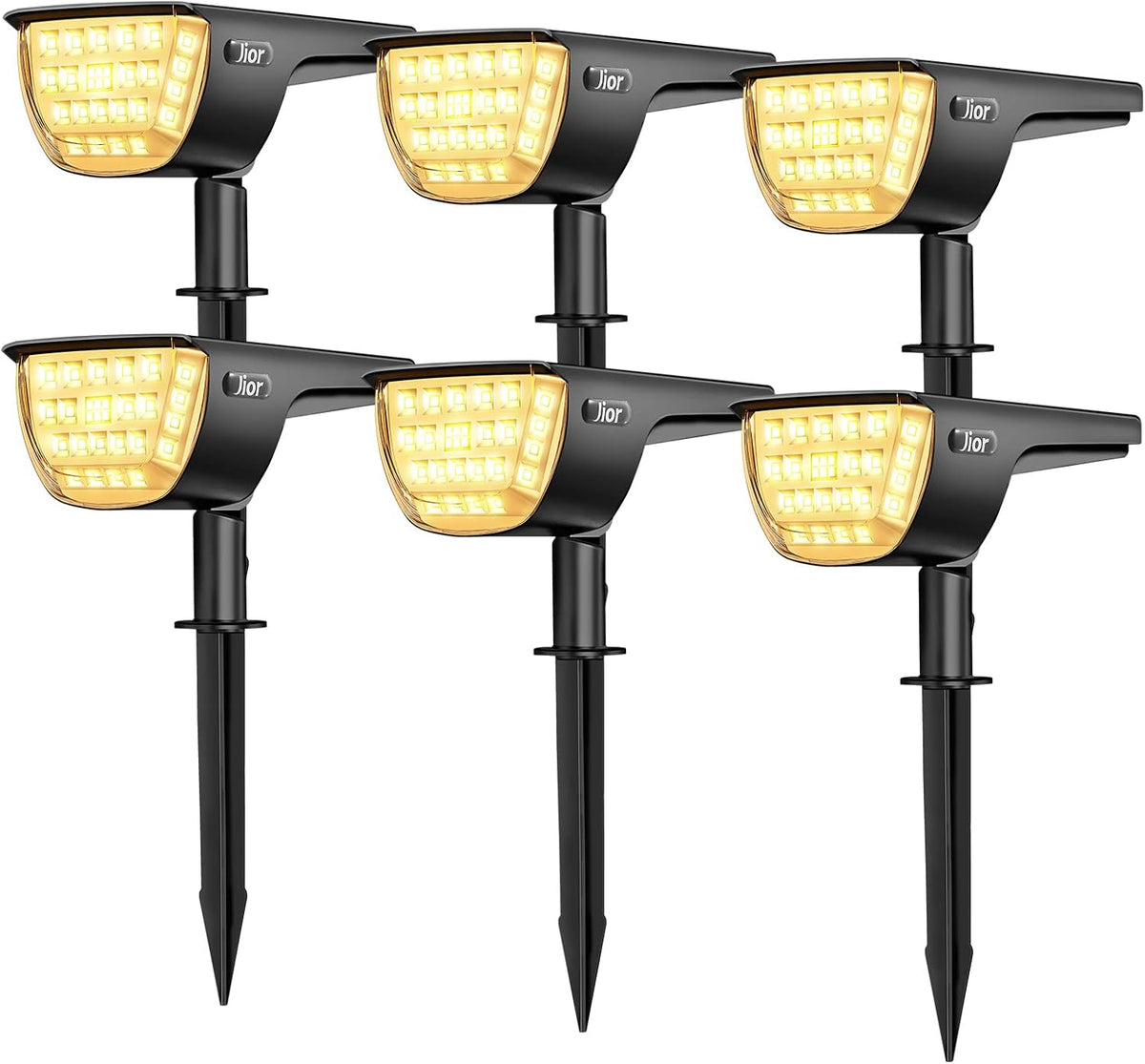 32 LED IP65 Waterproof Solar Powered Wall Lights 4 Pack (Warm White) K1015