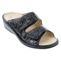 Grey Leather Soft Footbed Shoes Q9000