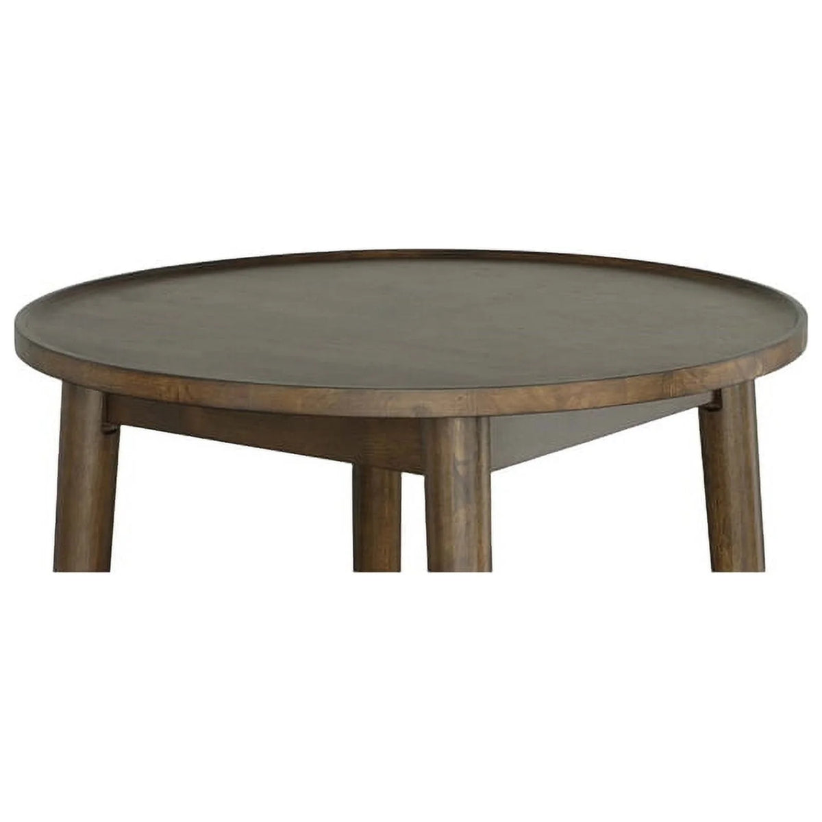 Wood Round Bar/Pub Table in Walnut Brown P19039