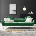 Emerald Channel Tufted Performance Velvet Sofa H43249
