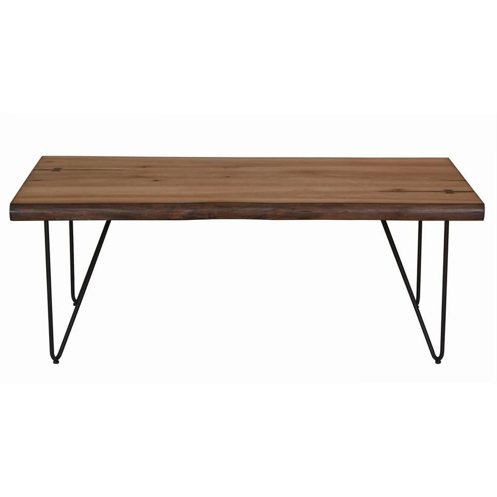 Mid-Century Wood Coffee Table with Hairpin Legs B934873