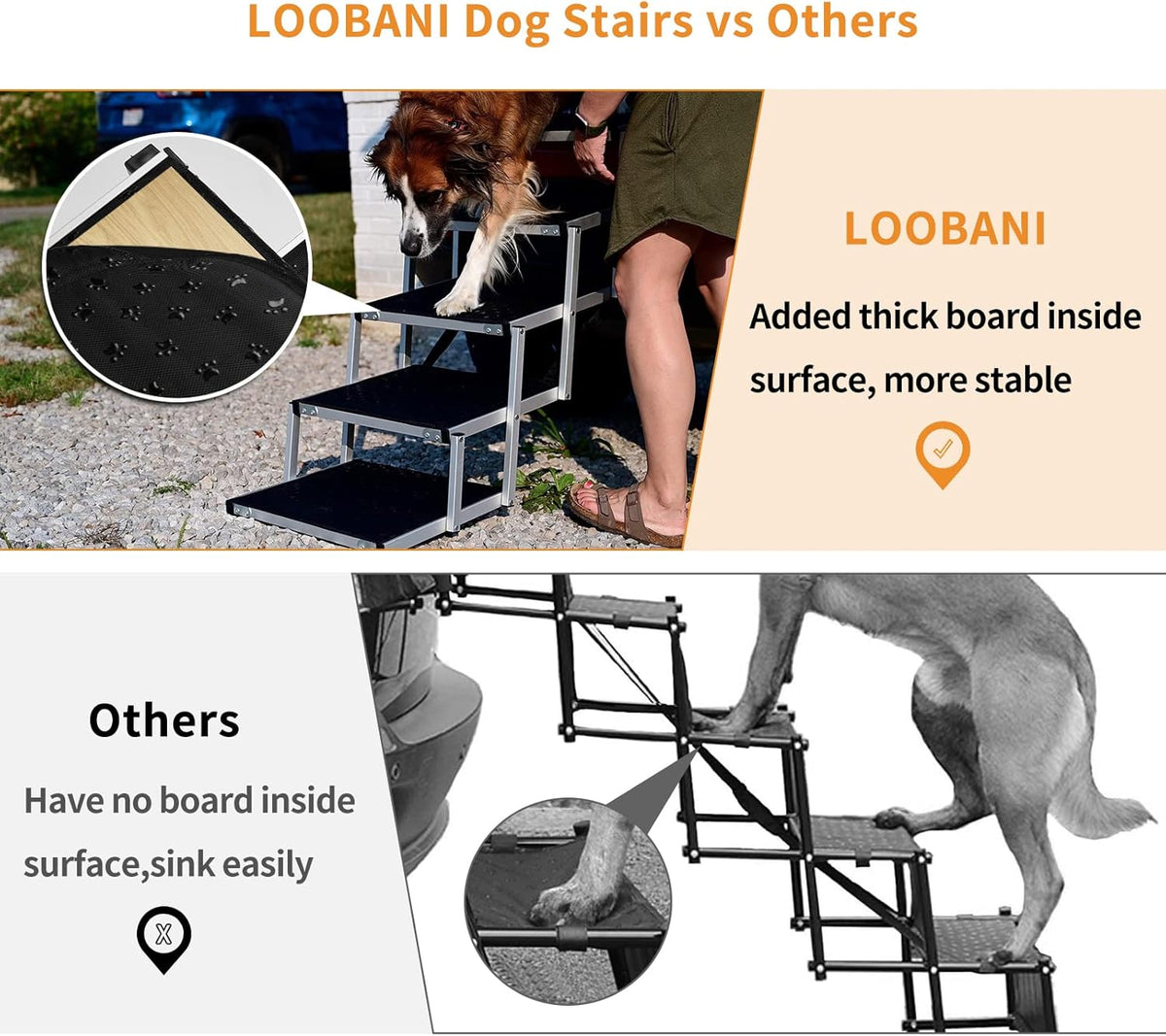 Folding Dog Ramp with Nonslip Surface O107