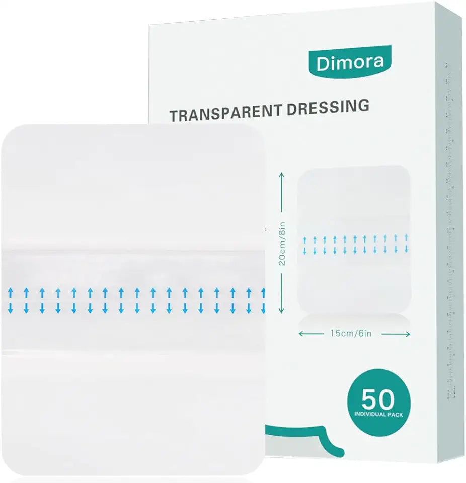 Waterproof Transparent Film Dressing 6x8 inch 50 Pack V77462
