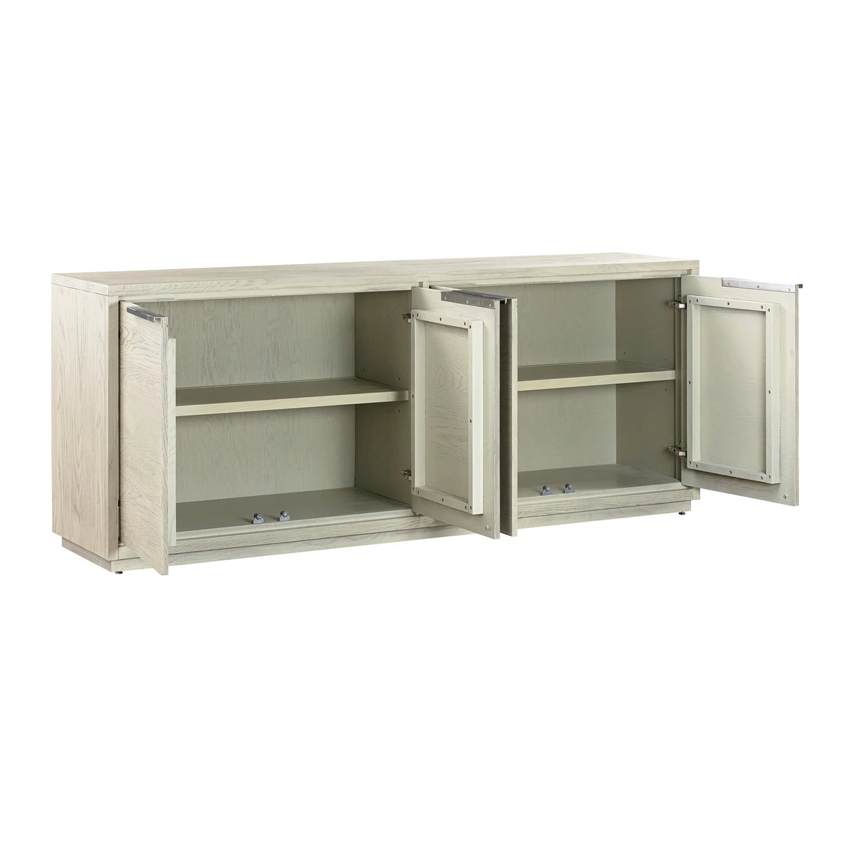 Black 4-Door Wood Sideboard Buffet Y793570