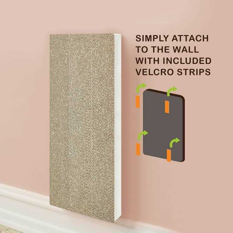 Wall Mount Cat Scratcher with Silvervine Catnip A595