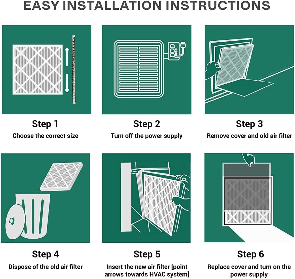 16x25x4 MERV 11 Pleated Air Filter (2-Pack) X6749