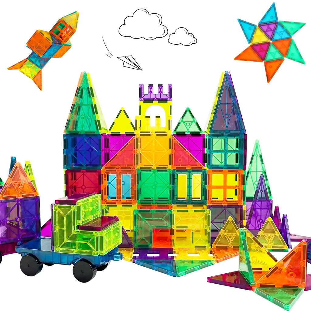 120 Pcs 3D Color Magnet Building Tiles Set J909033