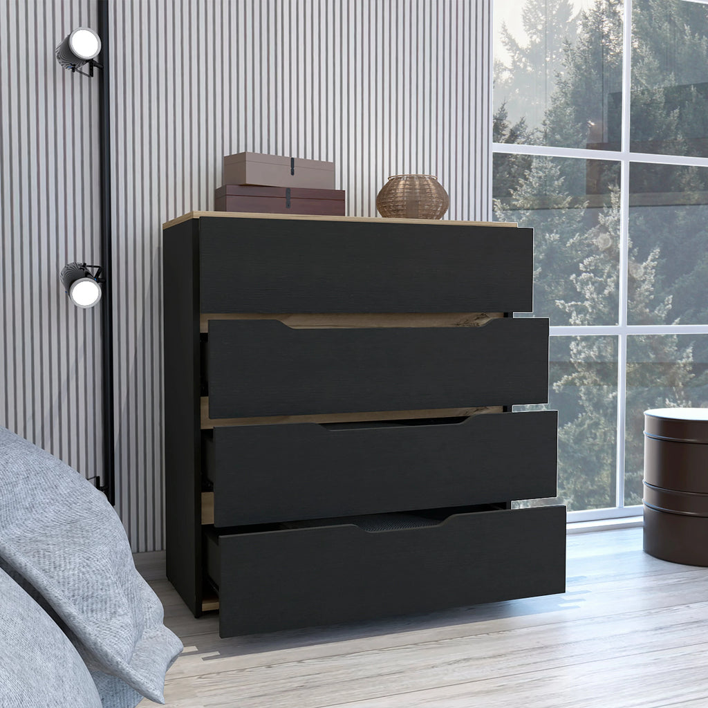 Black Manufactured Wood Dresser S3061