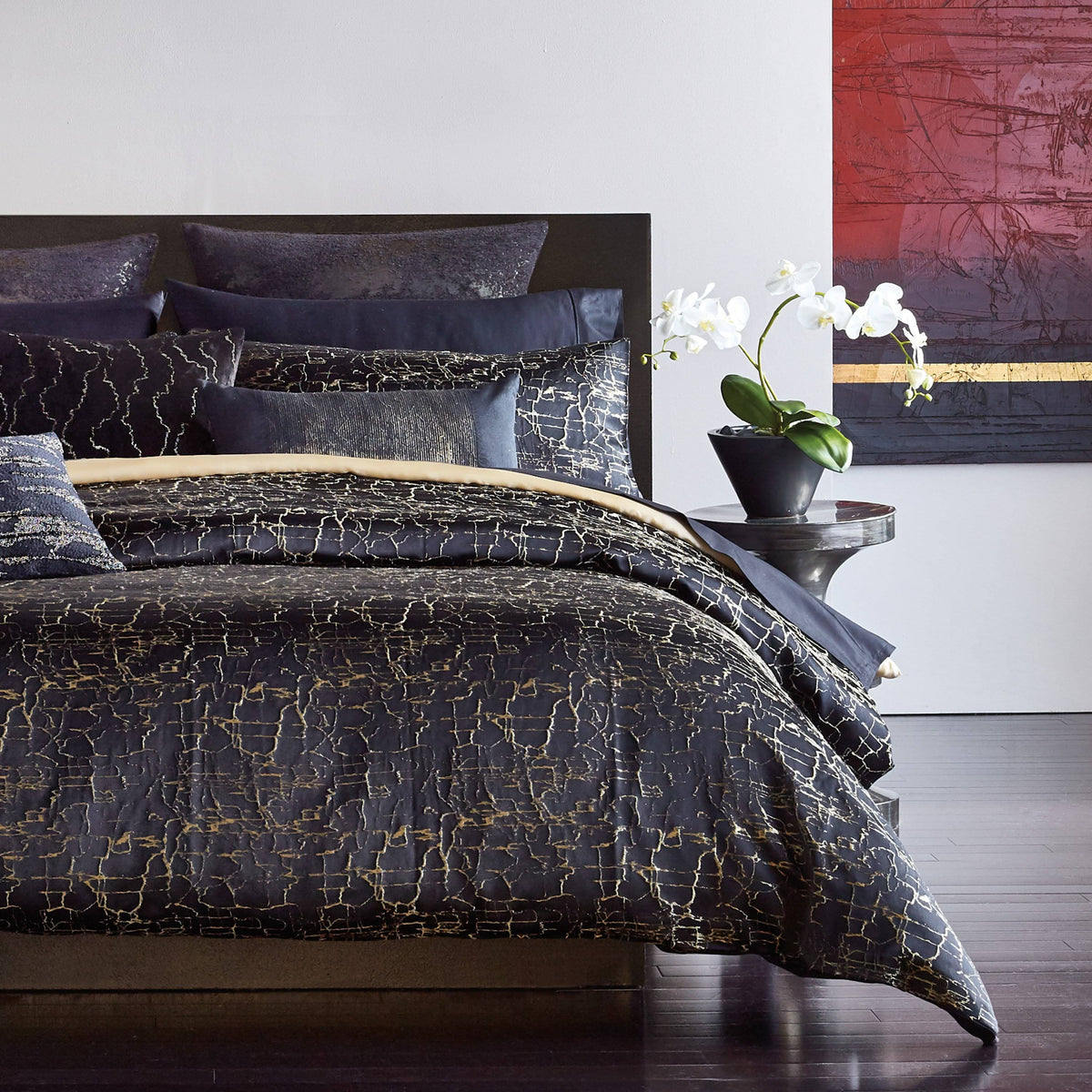 Onyx Standard Sham - Black M1371