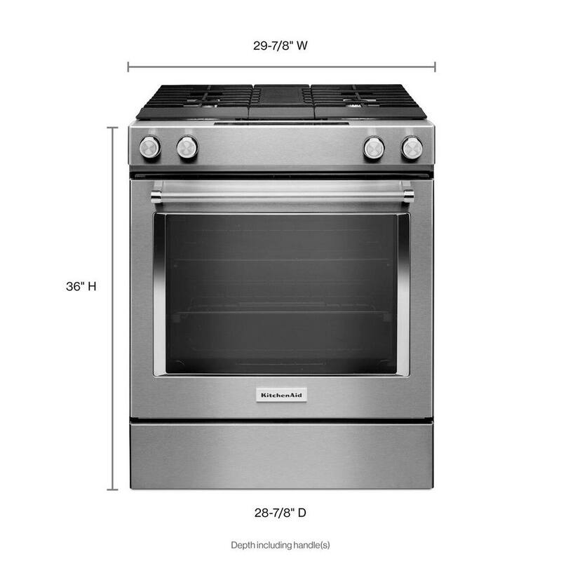 6.4 cu. ft. Dual Fuel Slide-In Range with Convection Oven Stainless Steel G1387