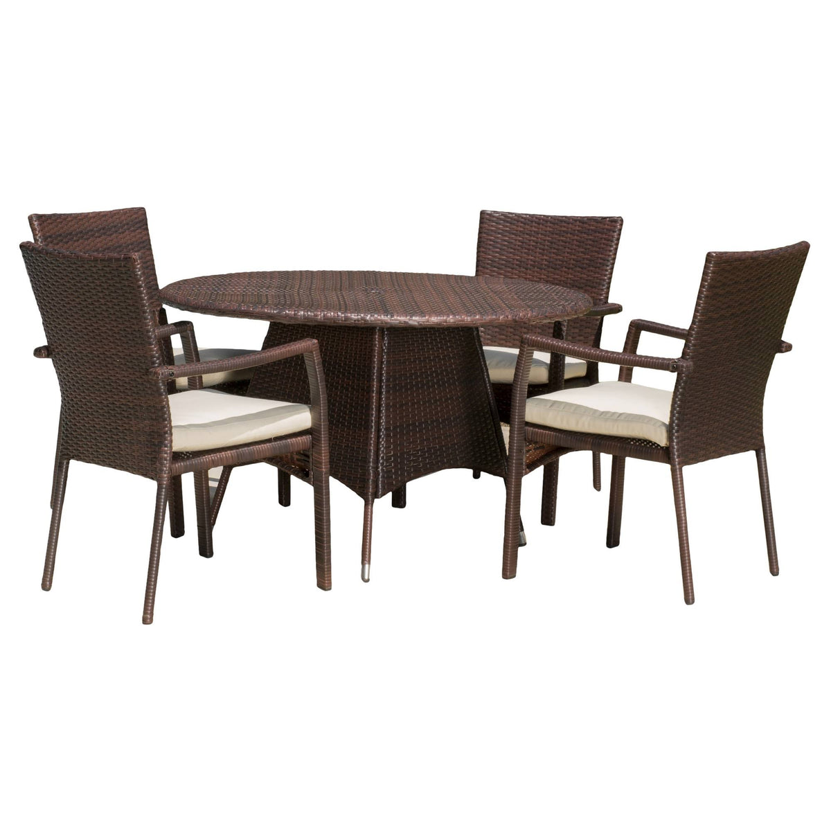 5 Piece Wicker Patio Dining Set P3556