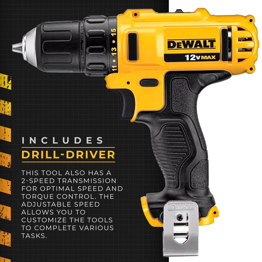 12V MAX Cordless Drill and Driver Combo Kit O4344