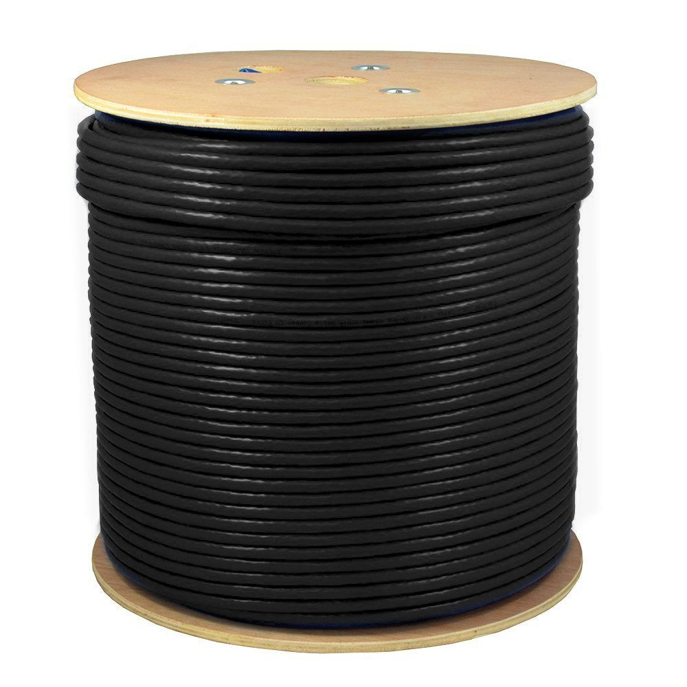 1000ft CAT6A S/FTP in-Wall CMR Rated Bare Copper Solid 23AWG Conductor 550Mhz Ethernet Wire W534