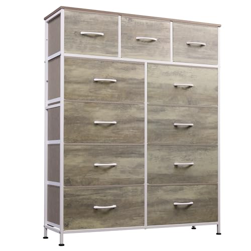 Tall Fabric Dresser with 11 Drawers H9527