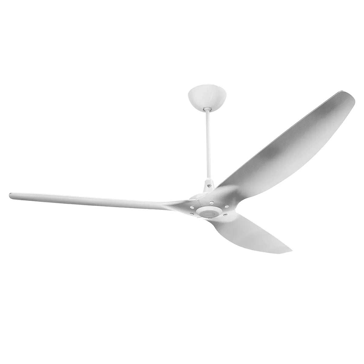84 Ceiling Fan with Brushed Aluminum Blades and White Finish G876638