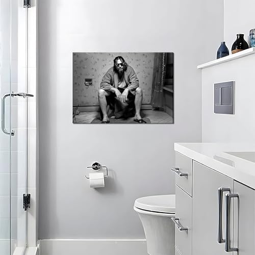 Black and White Vintage Humor Bathroom Wall Art Set of 2 P52960