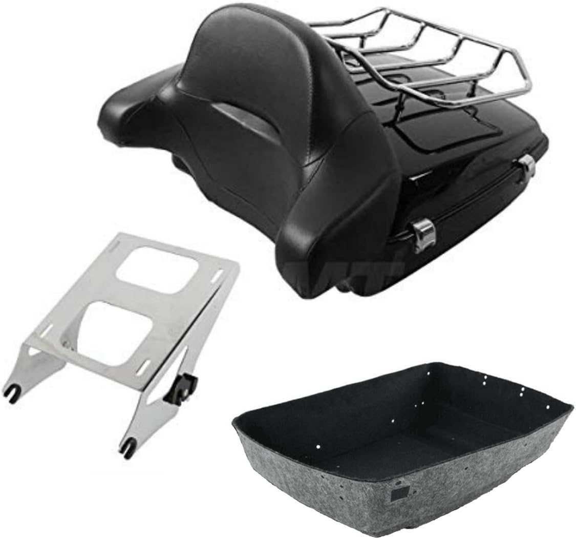 Chopped Tour Pak Trunk & Solo Mounting Rack Backrest + Base Plate G19669