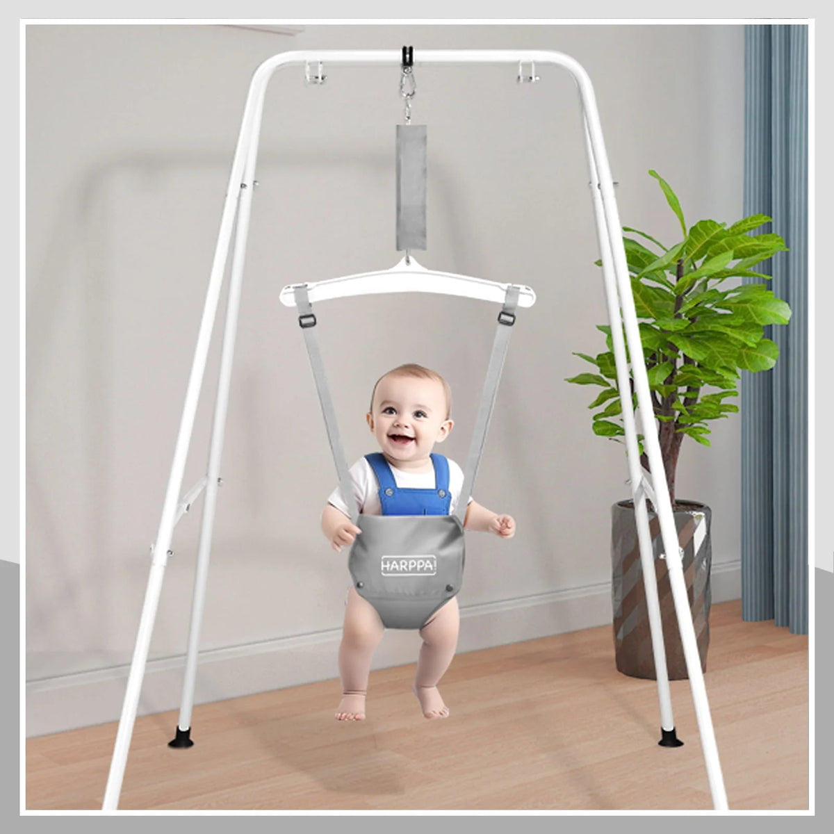 2-in-1 Toddler Swing Set with Stand, Black K98196