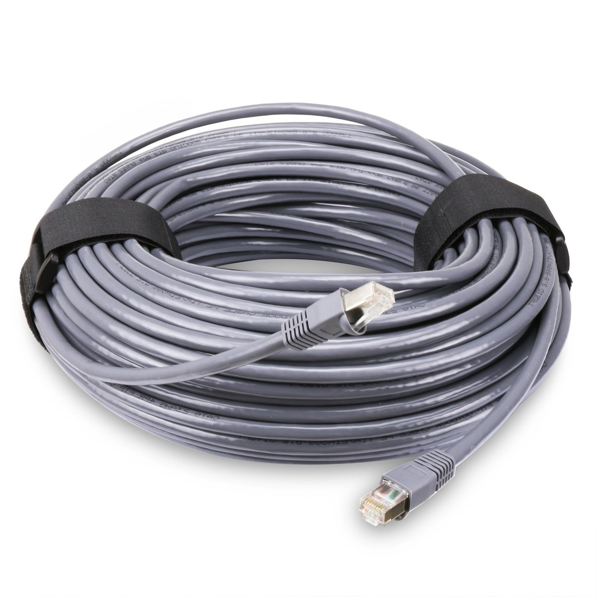 Outdoor Shielded Cat6 Cable 100ft Waterproof UV Resistant Gold Plated RJ45 Connector W6919