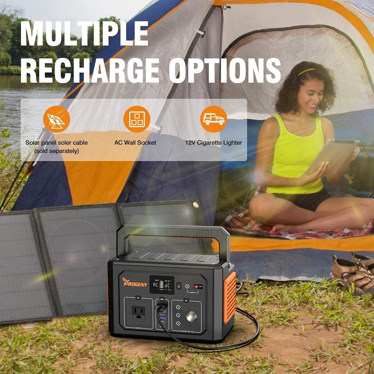 350W Portable Power Station, 288Wh/78000mAh, 110V Pure Sine Wave AC Outlet A49917