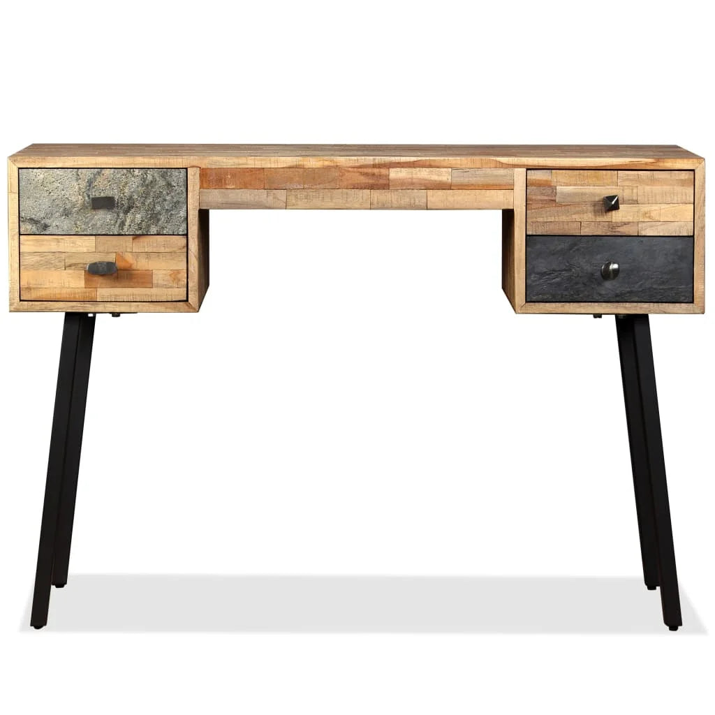 Solid Reclaimed Teak Writing Desk Z932370