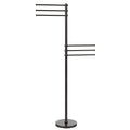Towel Stand with 6 Pivoting 12-in Arms Oil Rubbed Bronze W2351