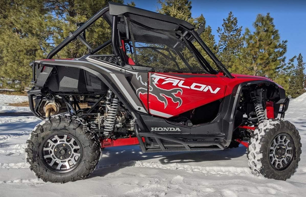 Black Nerf Bars Rock Sliders Tree Kickers for Honda Talon Two Seat 1000X / 1000R O47496